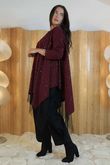 Celeste Tulle Tunic Burgundy